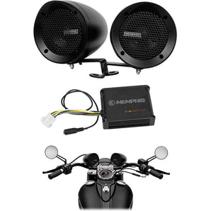 Memphis Audio Motorcycle Audio System Handlebar Speakers For Honda S110