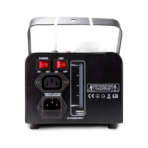 Eliminator Amber FOG 700 LED Fog Machine with Amber LED Lights + Remote ADJ