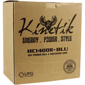 Kinetik HC1400R-BLU High Current 1400W 12 Volt Car Battery/Power Cell HC1400R