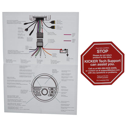 KMC2 Digital Media Receiver w/Bluetooth/USB+Remote For Boat/ATV/UTV/RZR