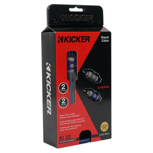 KICKER 46KI22 6 ft. 2-Channel RCA Cable 2 Meter