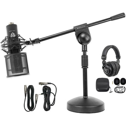 RCM PRO Mic + PRO‑M50 Headphones + RDMS70 Boom Stand Bundle