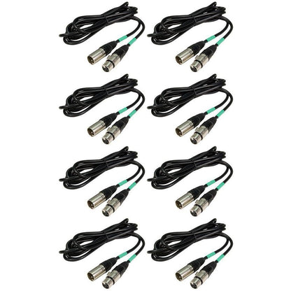 (8) DMX3P5FT 5 Ft 3-Pin DMX Cables