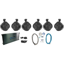 RWB90 Black 6-Pack + DBM65 Marine Amplifier Bundle