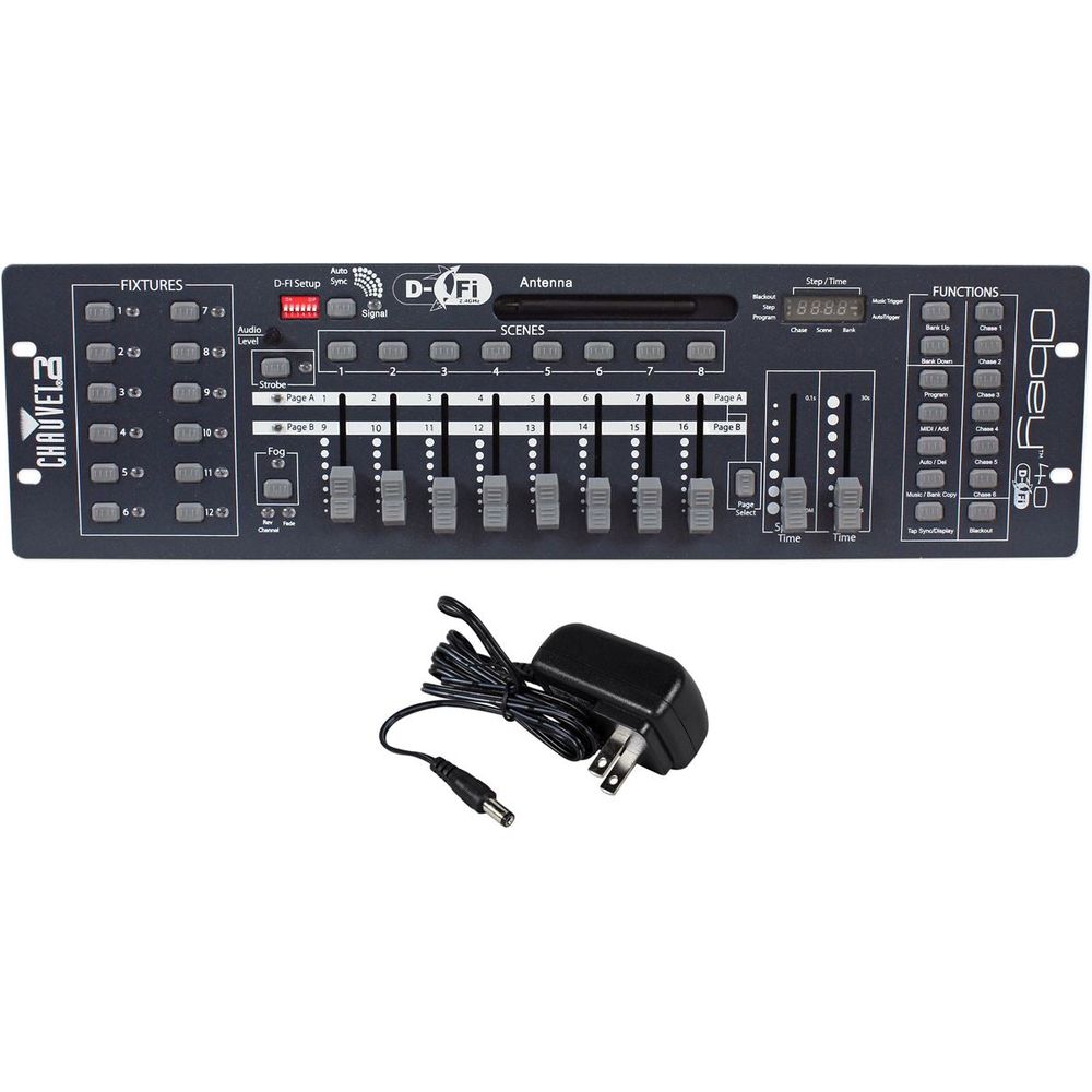 Obey 40 D-Fi 2.4 DMX Controller + 4 DMX Cables