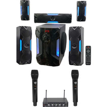 RKI60 Dual UHF Mics + HTS56 5.1 Home Theater Bundle
