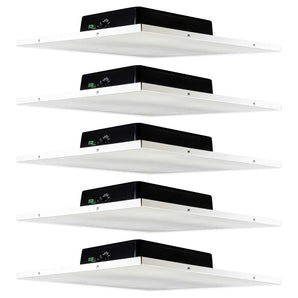 5) Rockville DCS8T 70V Commercial Drop Ceiling Tile Speakers 4 Office/Restaurant