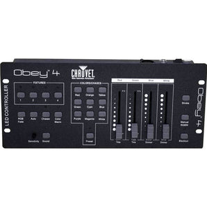 Chauvet Obey 4 Compact DMX-512 LED Wash Light Controller w/3 or 4 Channel Mode