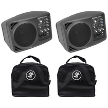 (2) SRM150 Powered PA Monitor Speakers with Travel Bags