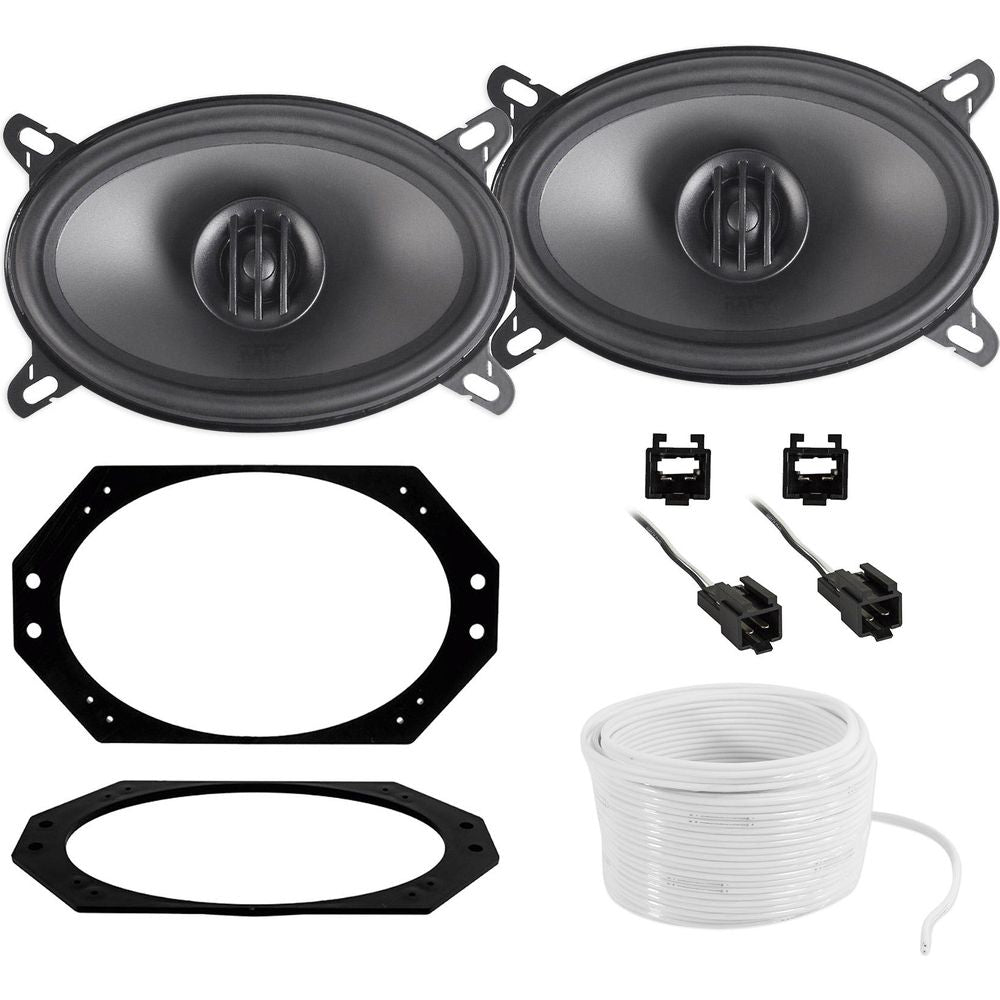 Thunder THUNDER46 Speaker Replacement Kit for Jeep Wrangler TJ 1997-2002