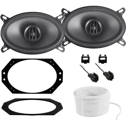 Thunder THUNDER46 Speaker Replacement Kit for Jeep Wrangler TJ 1997-2002