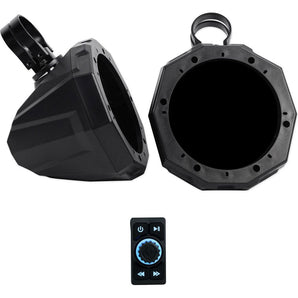 Pair SSV 6.5" Tower Speaker Pods w/ 1.85" Clamps+Memphis Bluetooth Controller