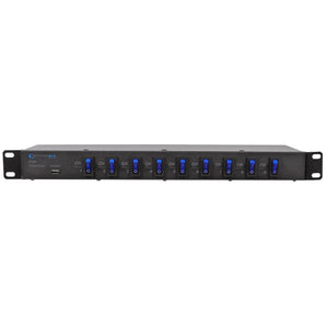 Technical Pro PS9U 1U Rack Mount DJ Pro Audio Power Supply w/ USB Charging Port