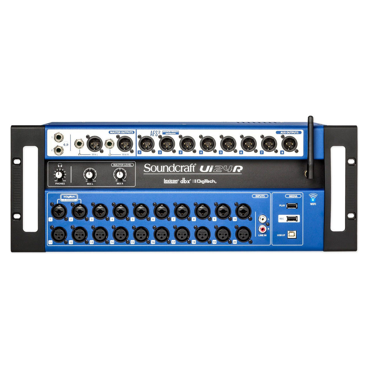 Ui24R 24-Input Digital Mixer Bundle with Wifi, App Control & DBX Crossover