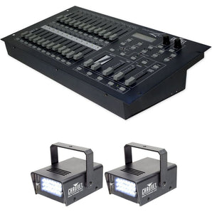 Chauvet DJ STAGE DESIGNER 50 48 Ch. DMX-512 Dimmer Controller+(2) Strobe Lights