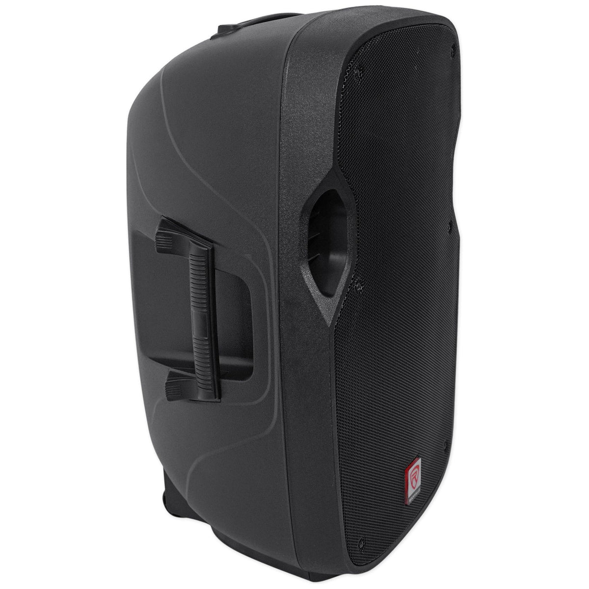 (2) SPGN158 15" Passive 1600W DJ PA Speakers + LED Stands + Remote + Cables