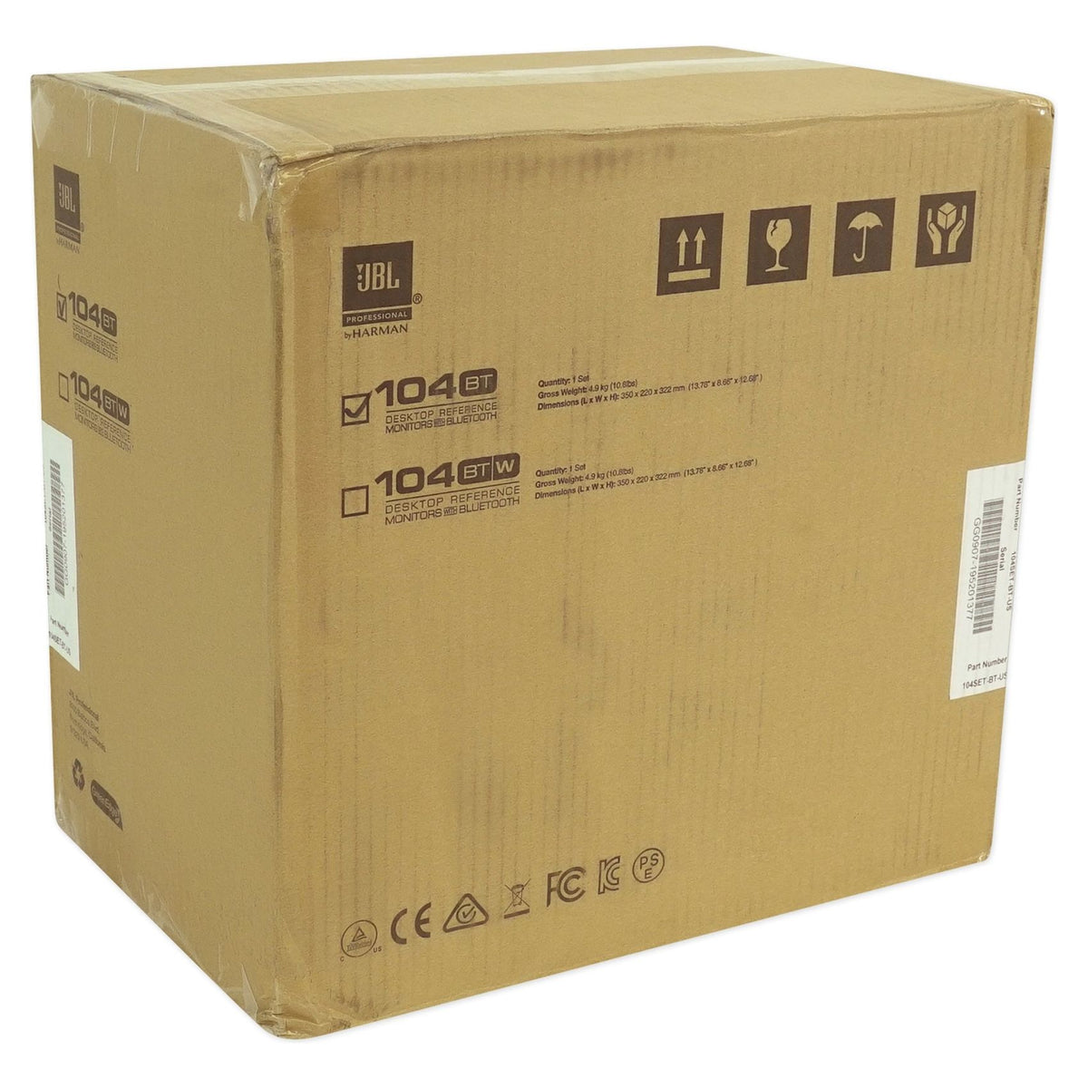 104SET-BT Powered Studio Monitors w/Bluetooth + USB Microphone + Headphones