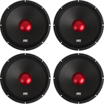 4 MTX Thunder RTX108 10" Mid-Bass/Midrange Car/Pro Audio Speakers