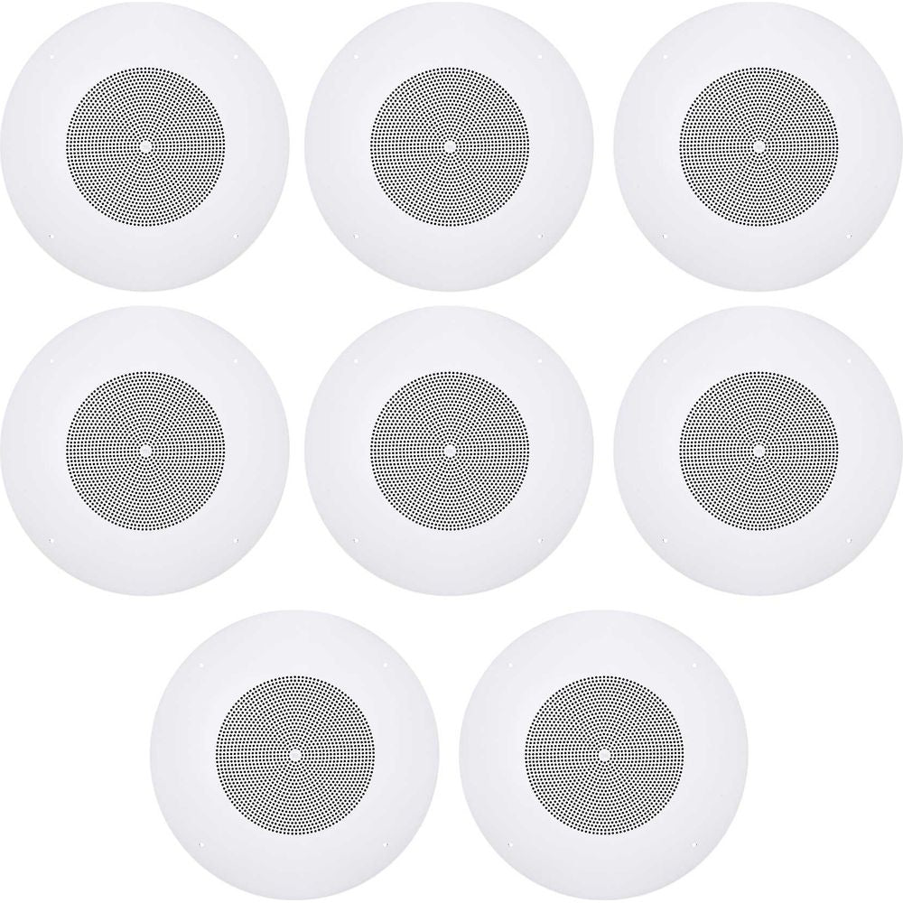 (8) CSS8008 8" Commercial 70V/100V 5W Ceiling Speakers