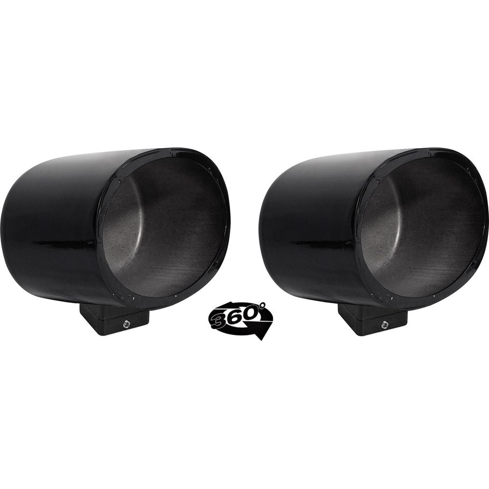 MAC69B Black 6x9" Tower Speaker Pods 2-Pack + MAC360B Swivel Clamps Bundle