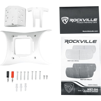 RCS80-1 + WET-D4 White Speakers Bundle
