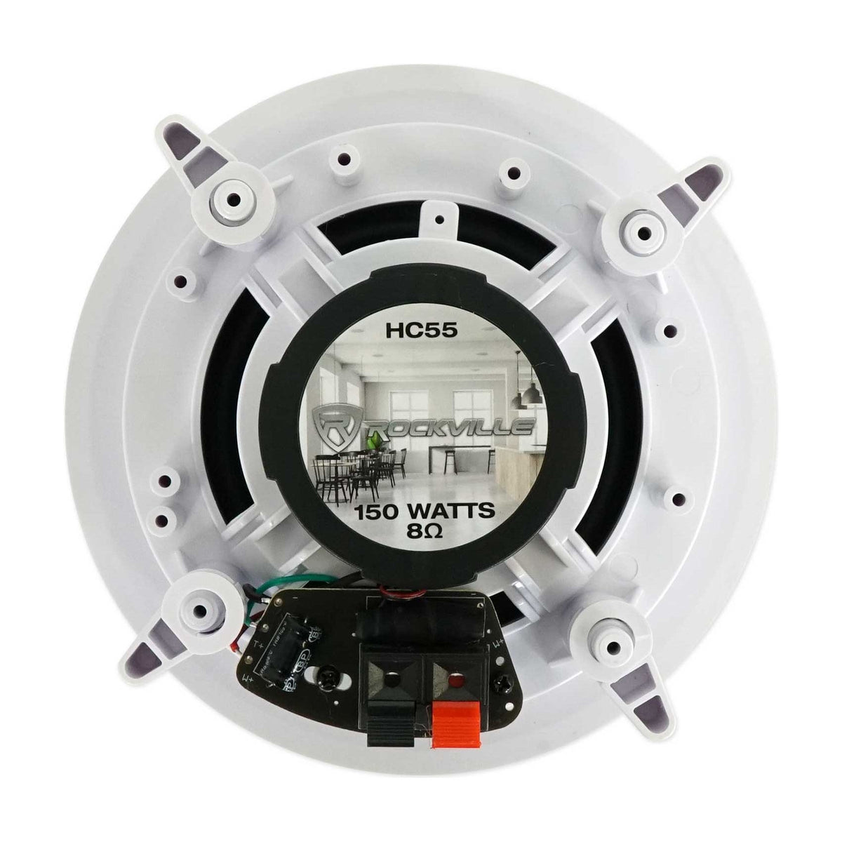 H12X500UBT 6-Zone Receiver & 4x HC55 White 5.25" Speaker Bundle
