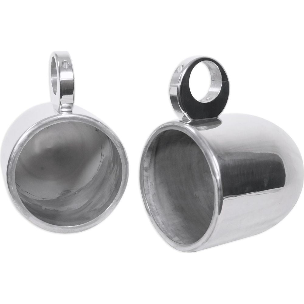 MAC90S 8" 360 Degree Swivel Chrome Wakeboard Tower Speaker Pods