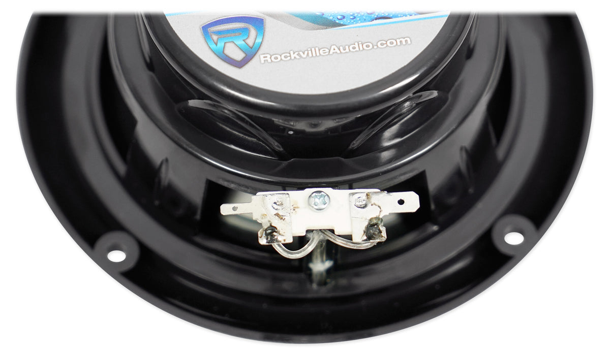 KICKER KMC3 Gauge Hole Digital Media Bluetooth Receiver+(2) 5.25" Black Speakers