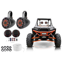 6.5" LED Tower + Marine Speaker Kit For Polaris RZR/ATV/UTV