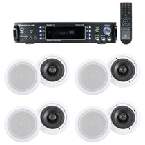 RPA60BT 8-Pack + HC655-16 White Ceiling Speakers Bundle