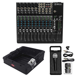 Mackie 1402VLZ4 14-ch. Compact Low-Noise Mixer w/ 6 ONYX Preamps+SKB Rack Case