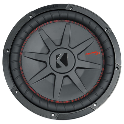 2 48CWRT124 COMPRT12 2000W 12" Slim Car Subwoofers+Mono Amplifier+Amp Kit