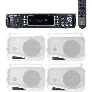 Rockville 1000w Home Theater System w/Bluetooth Receiver+(4) 4" Swivel Speakers