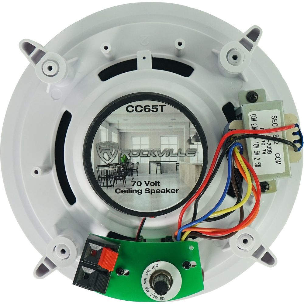 CC65T White 2-Pack + RCS80-1 Amplifier Bundle