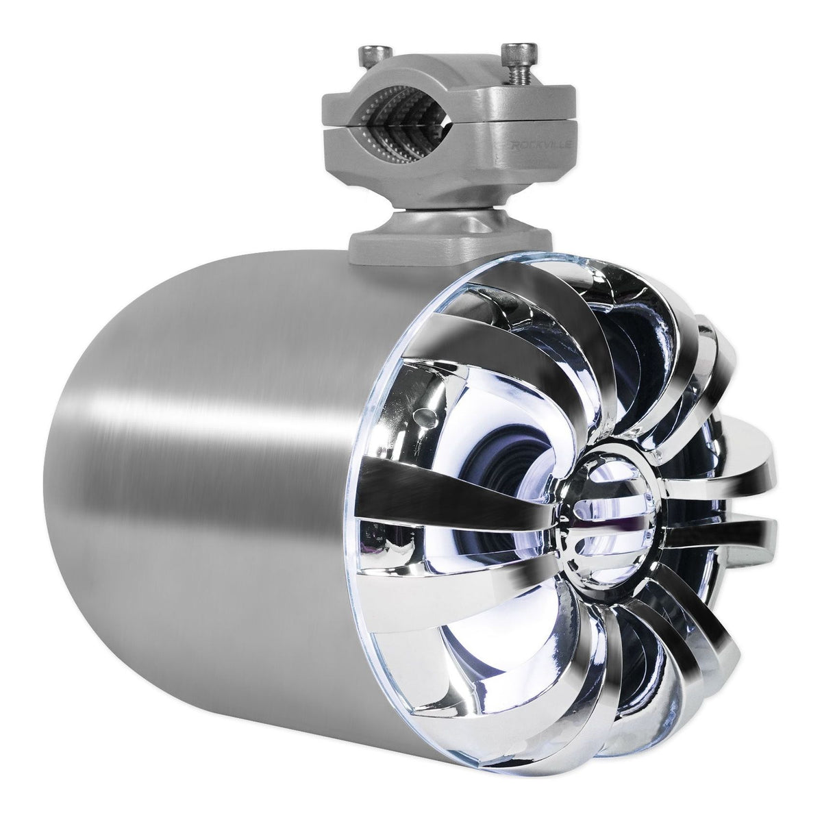 WB65KLED Stainless 6.5" LED Wakeboard Speakers 2-Pack + KRYPTON MF3 Amplifier Bundle