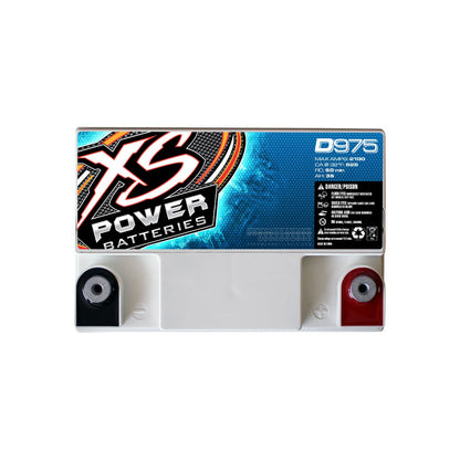 XS Power D975 2100 Amp AGM Power Cell Car Audio Battery + Terminal Hardware