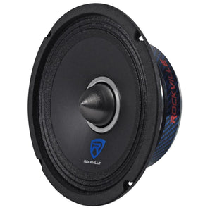 (4) Rockville RXM68 6.5" 600w 8 Ohm Mid-Bass Drivers Car Speakers, Mid-Range