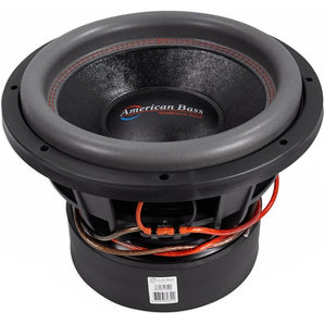 (2) American Bass HD12D1 HD 12" 4000w Competition Car Subwoofers 300 Oz Magnets