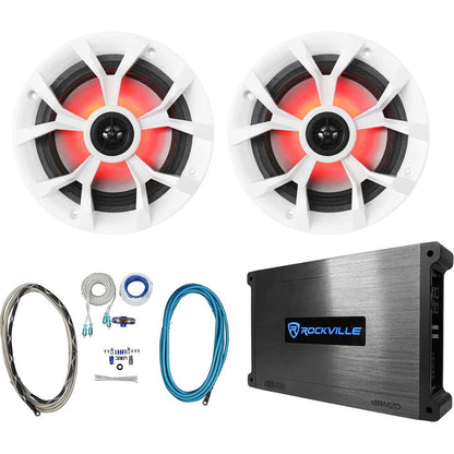 RKL65MBW LED + DBM25 Marine Amplifier Bundle