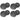 (8) Rockville HC85 8" Inch 700 Watt Black In-Ceiling Home Theater Speakers 8 Ohm