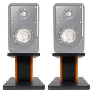 (2) 8” Wood Bookshelf Speaker Stands For Polk Audio S20 Bookshelf Speakers