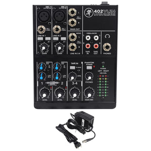 Mackie 402VLZ4 4-channel Compact Analog Low-Noise Mixer w/ 2 ONYX Preamps+Stand