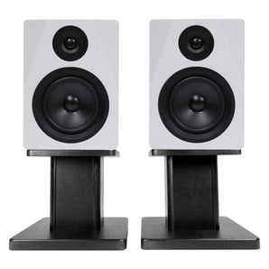 (2) Rockville APM5W 5.25" 250W Powered USB Studio Monitor Speakers+Desk Stands