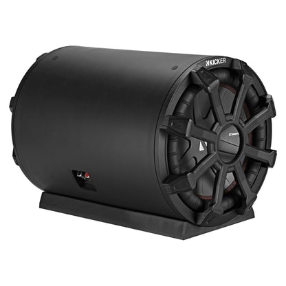 KICKER 46CWTB102 TB 10" 800w Marine Loaded Subwoofer Enclosure+Mono Amp+Wire Kit