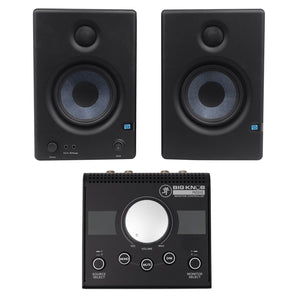 (2) Presonus Eris E4.5 Active Powered 4.5" Studio Monitors Bundle with Mackie 2x2 Controller