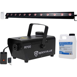 American DJ ADJ UB 12H 41.75" RGBAW+UV LED DMX Wash Light Bar+Fog Machine