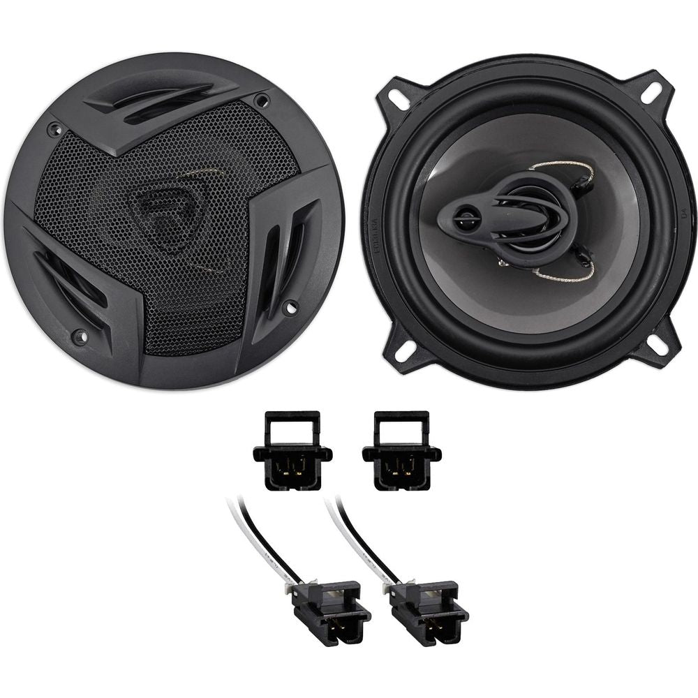 Rockville Front Factory Speaker Replace Kit For 1995-1999 Chevrolet Monte Carlo