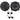 Rockville Front Factory Speaker Replace Kit For 1995-1999 Chevrolet Monte Carlo