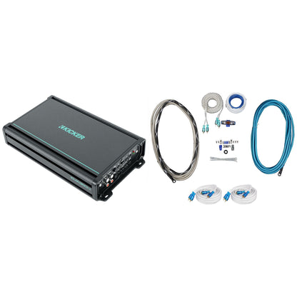 48KMA3604 4-Channel Marine Amplifier + Amp Kit + RCA Cables
