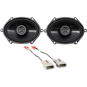 Hifonics 6x8" Front Factory Speaker Replacement+Harness For 1997-98 Ford F-150